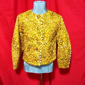 NWT KIKA VARGAS FLORAL QUILTED JACKET